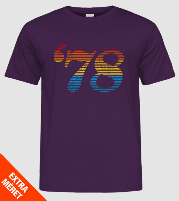 Retro Birthday 1978 model mov pe tricou