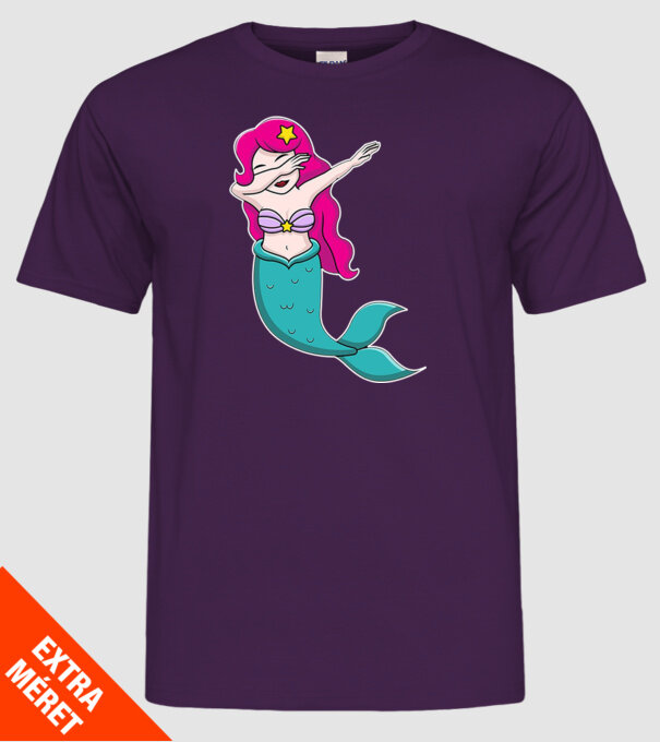 Sirenă DAB model mov pe tricou