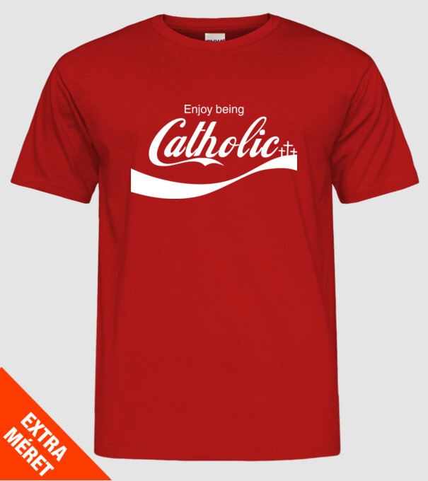 ChatoliCoke model roșu pe tricou