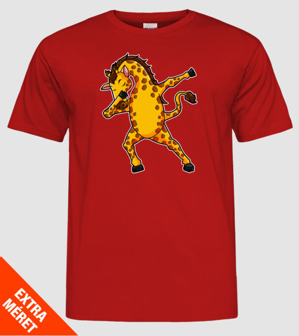 Girafă DAB model roșu pe tricou