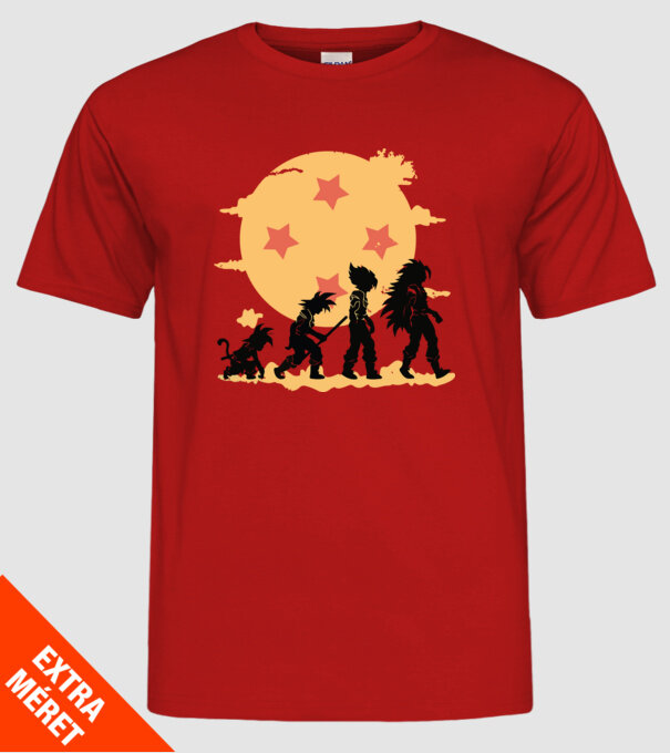dragonball evolution model roșu pe tricou