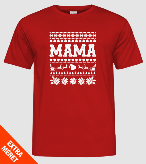 mama model roșu pe tricou
