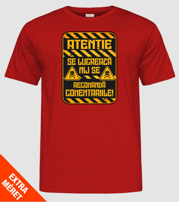 Nu se recomandă comentariile D9233657 model roșu pe tricou