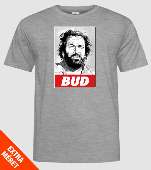Bud Spencer halftone model gri pe tricou