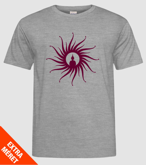 buddha circle model gri pe tricou