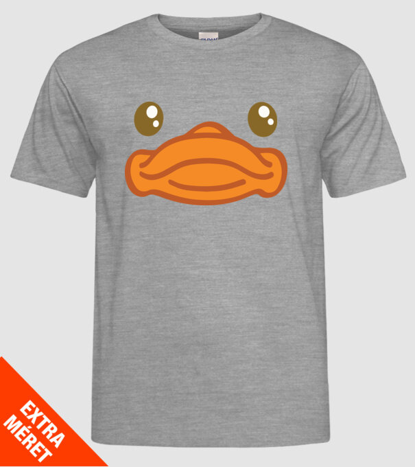Rață carnaval model gri pe tricou