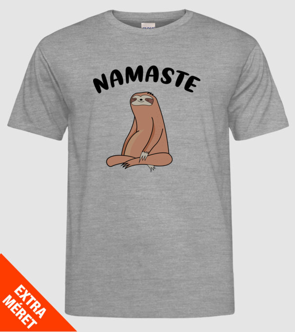 Leneș meditând model gri pe tricou