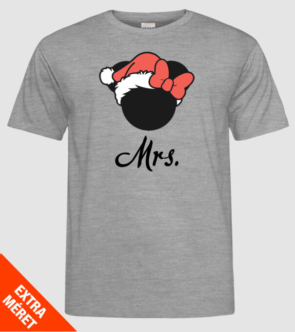 mrs christmas model gri pe tricou