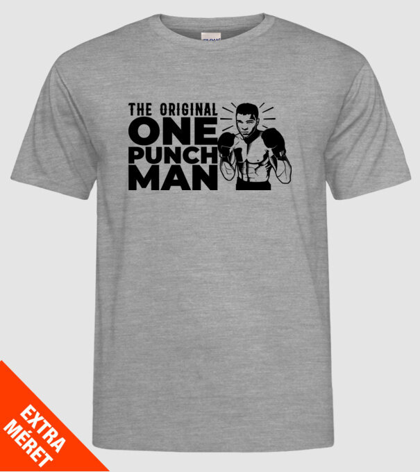 Ali the original one punch man model gri pe tricou