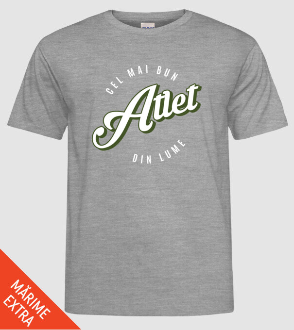 Cel mai bun Atlet din lume model gri pe tricou