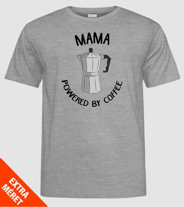 Mama powered by coffee_D1655019 model gri pe tricou