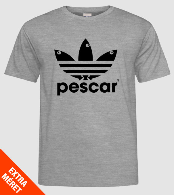 Pescar original model gri pe tricou