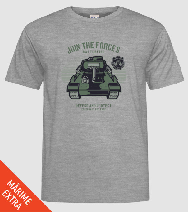 Tancuri model gri pe tricou