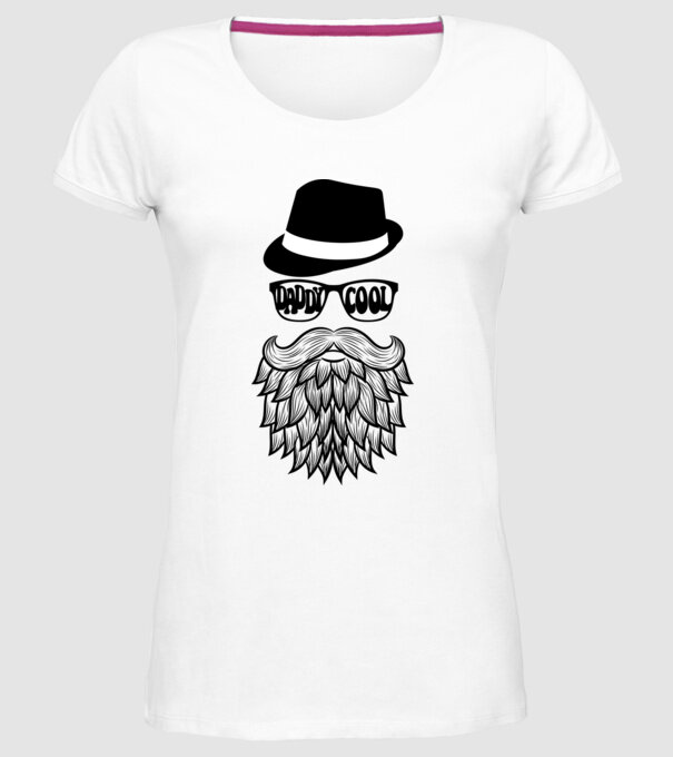 Daddy Cool model alb pe tricou