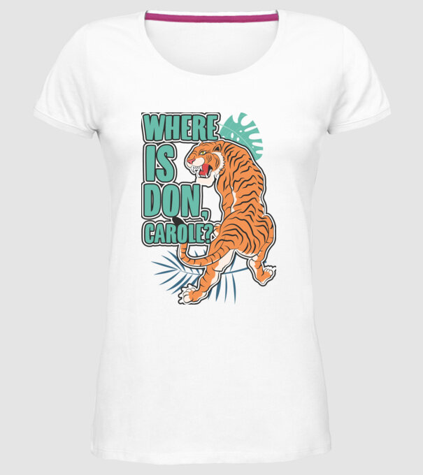 DonCarole model alb pe tricou