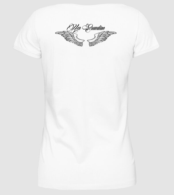 Her Guardian 2 model alb pe tricou