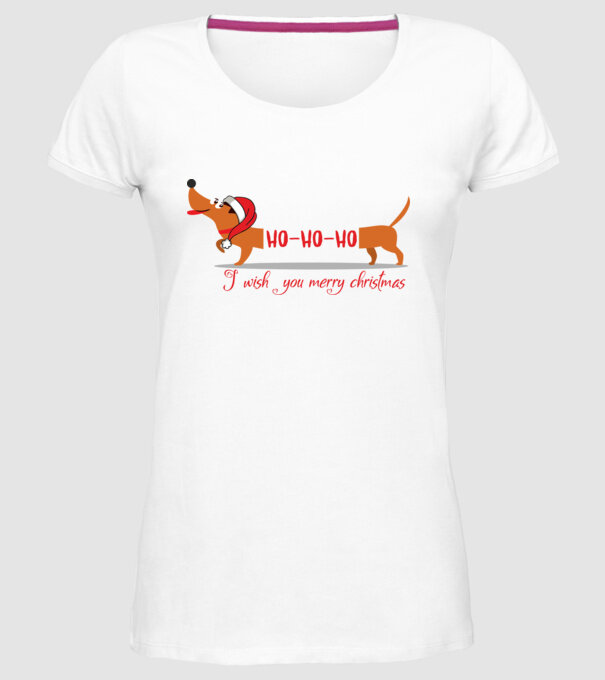 HoHoHo model alb pe tricou