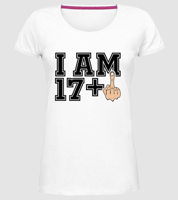 Funny Birthday I am 18 model alb pe tricou