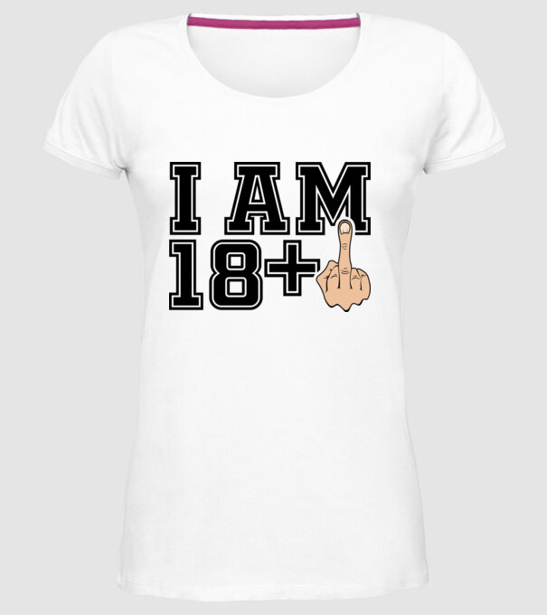 Funny Birthday I am 19 model alb pe tricou