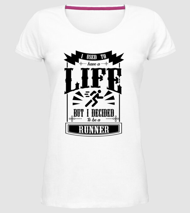 I used to have a life ATLET model alb pe tricou