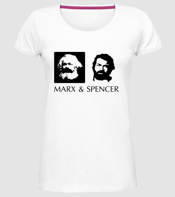 Marx és Bud Spencer model alb pe tricou