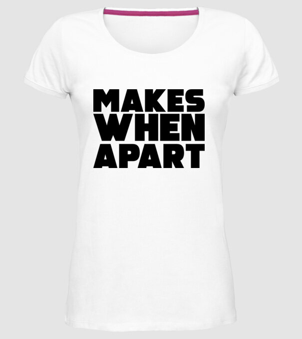 Cuplu Nothing makes sense... model alb pe tricou