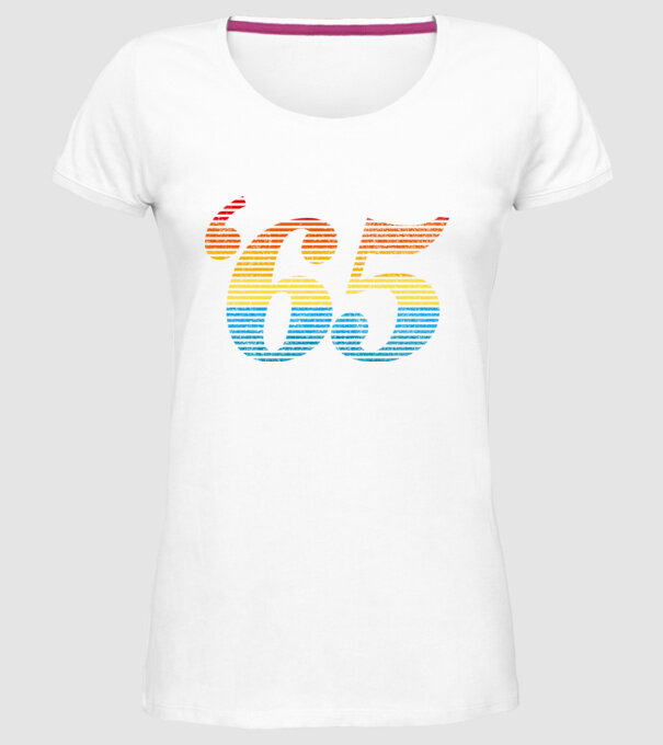 Retro Birthday 1965 model alb pe tricou