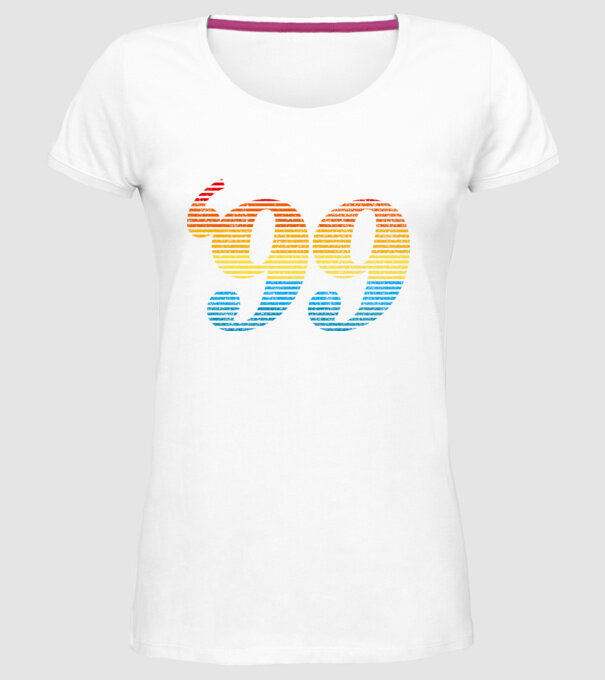 Retro Birthday 1999 model alb pe tricou