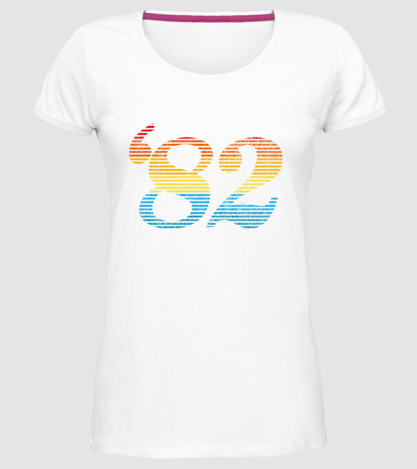 Retro Birthday 1982 model alb pe tricou