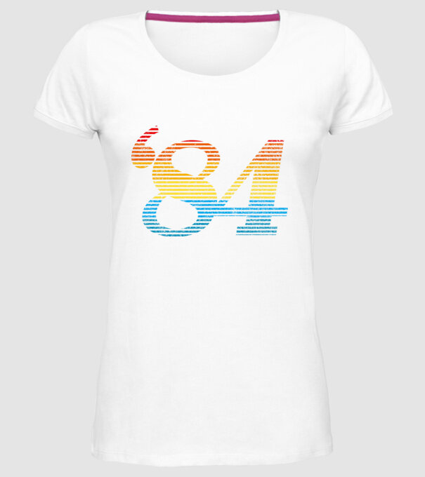Retro Birthday 1984 model alb pe tricou