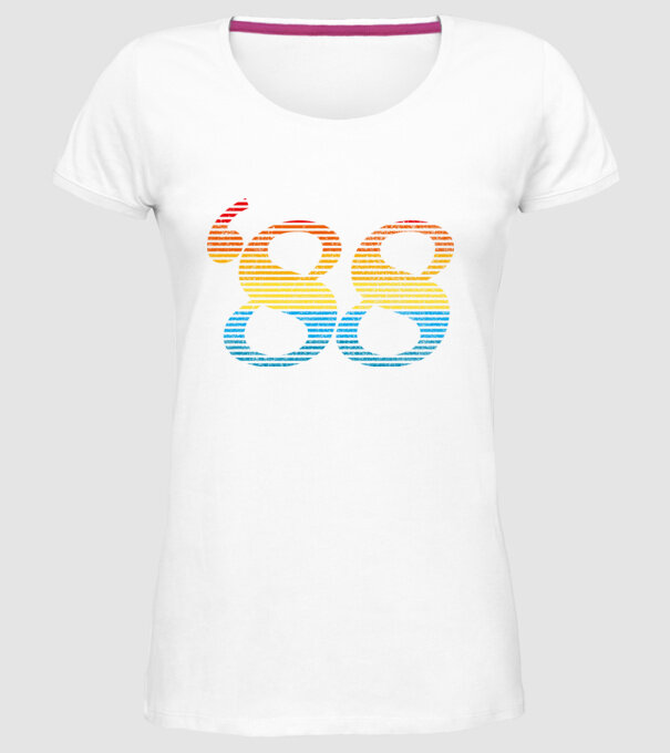 Retro Birthday 1988 model alb pe tricou
