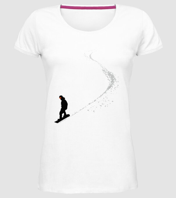 Slope Pantă model alb pe tricou