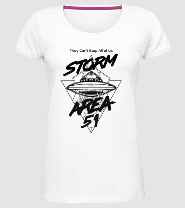 storm area ufo black model alb pe tricou