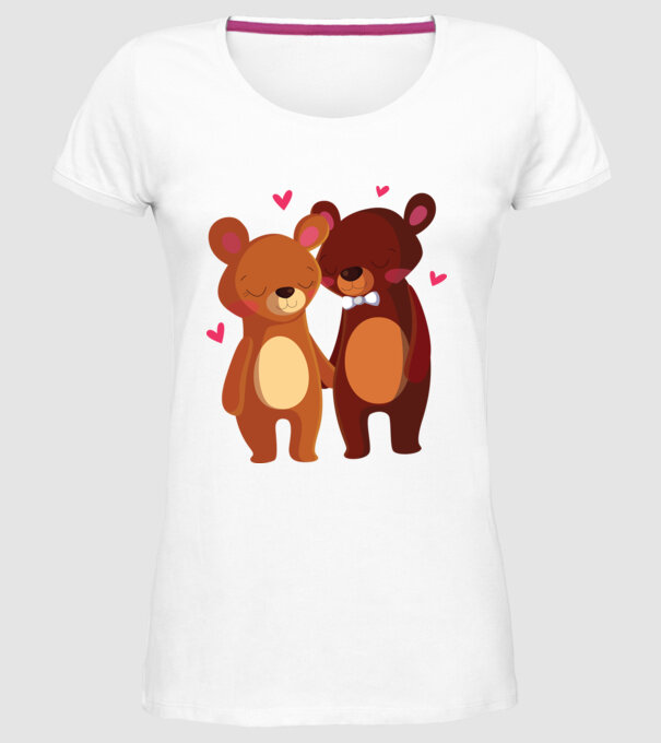 URȘI ÎNDRĂGOSTIȚI 2 model alb pe tricou