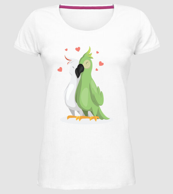 LENEȘI ÎNDRĂGOSTIȚI model alb pe tricou