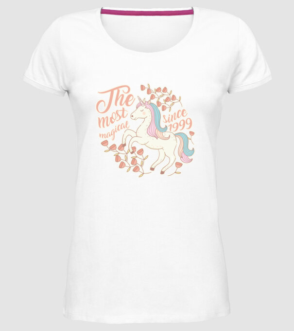 The most magical unicorn 1999 model alb pe tricou