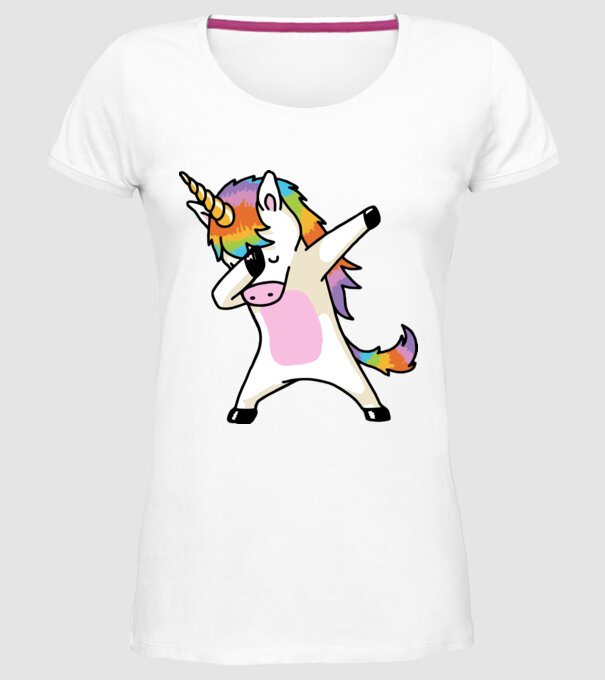 UNIDAB model alb pe tricou