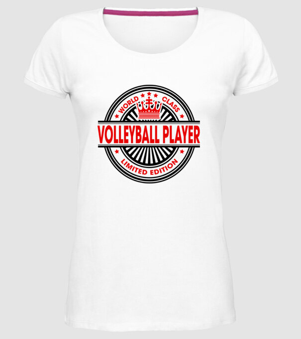World class VOLEIBALIST model alb pe tricou