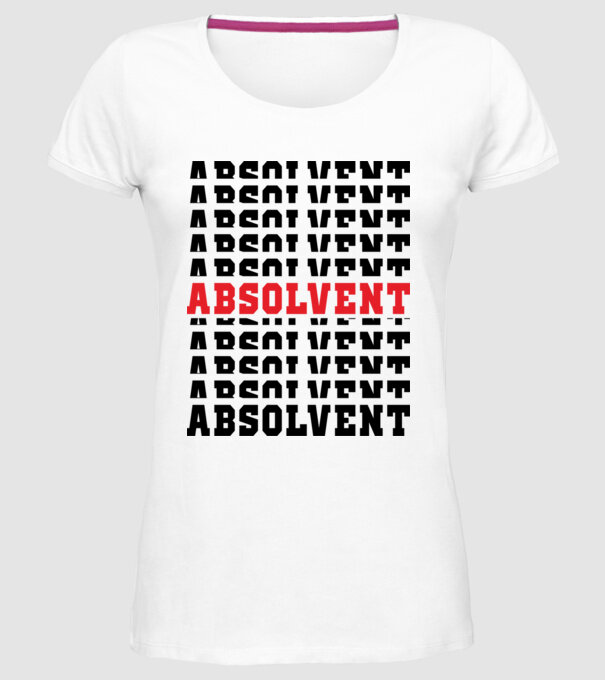 absolvent 2022 model alb pe tricou