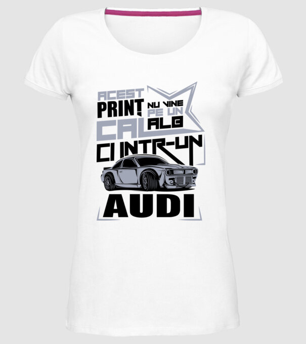 Acest prinț nu vine pe un cal alb, ci într-un Audi model alb pe tricou