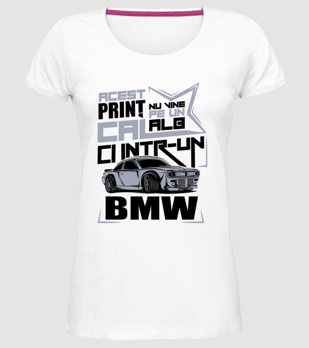 Acest prinț nu vine pe un cal alb, ci într-un BMW model alb pe tricou