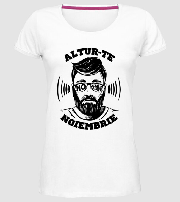 alătură-te - noiembrie model alb pe tricou