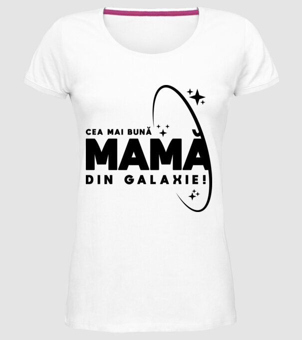 Cea mai bună bunică din Galaxie! model alb pe tricou