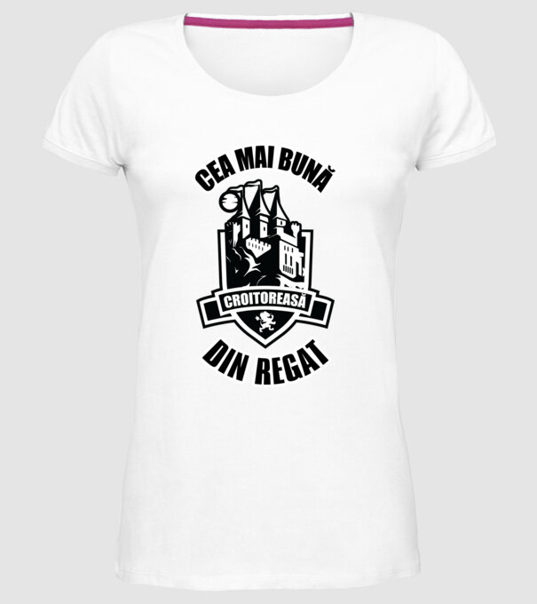 Cea mai bună croitoreasă din regat model alb pe tricou