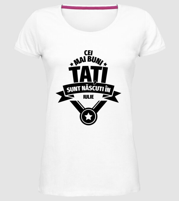 Cei mai buni Tați sunt născuți în martie. model alb pe tricou