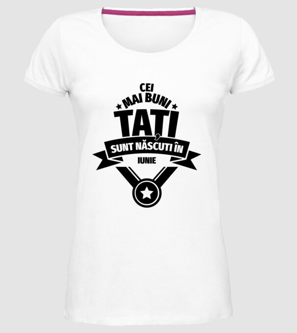 Cei mai buni Tați sunt născuți în martie. model alb pe tricou