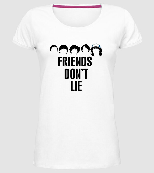friends dont lie stranger things model alb pe tricou
