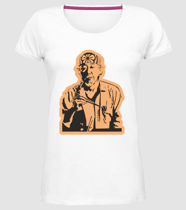 Mister miyagi cobra kai model alb pe tricou