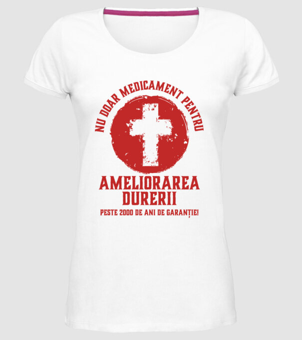 Nu doar medicament pentru ameliorarea durerii, peste 2000 de ani de garanție! model alb pe tricou