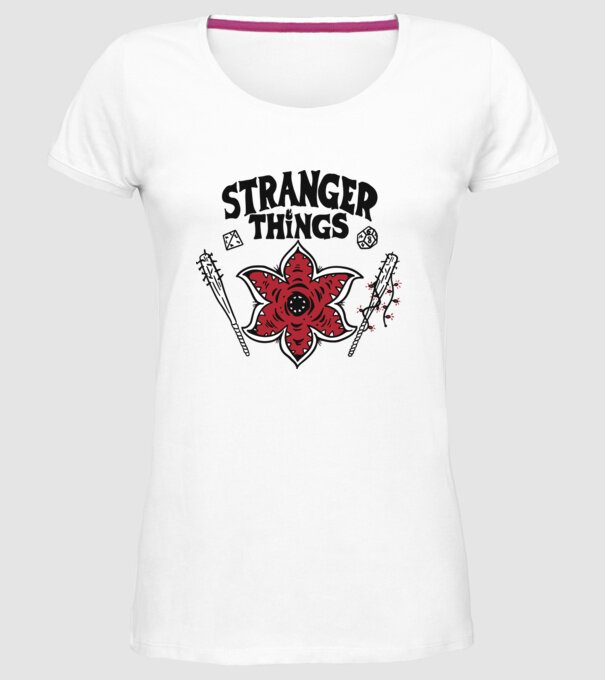 stranger things demogorgon head2 model alb pe tricou